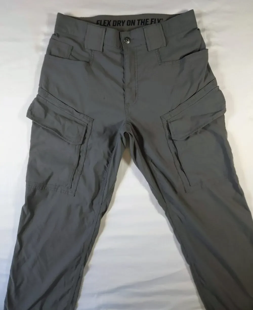 Duluth Trading Co Cargo Pants Mens 32x34 Gunmetal Grey Lightweight Active
